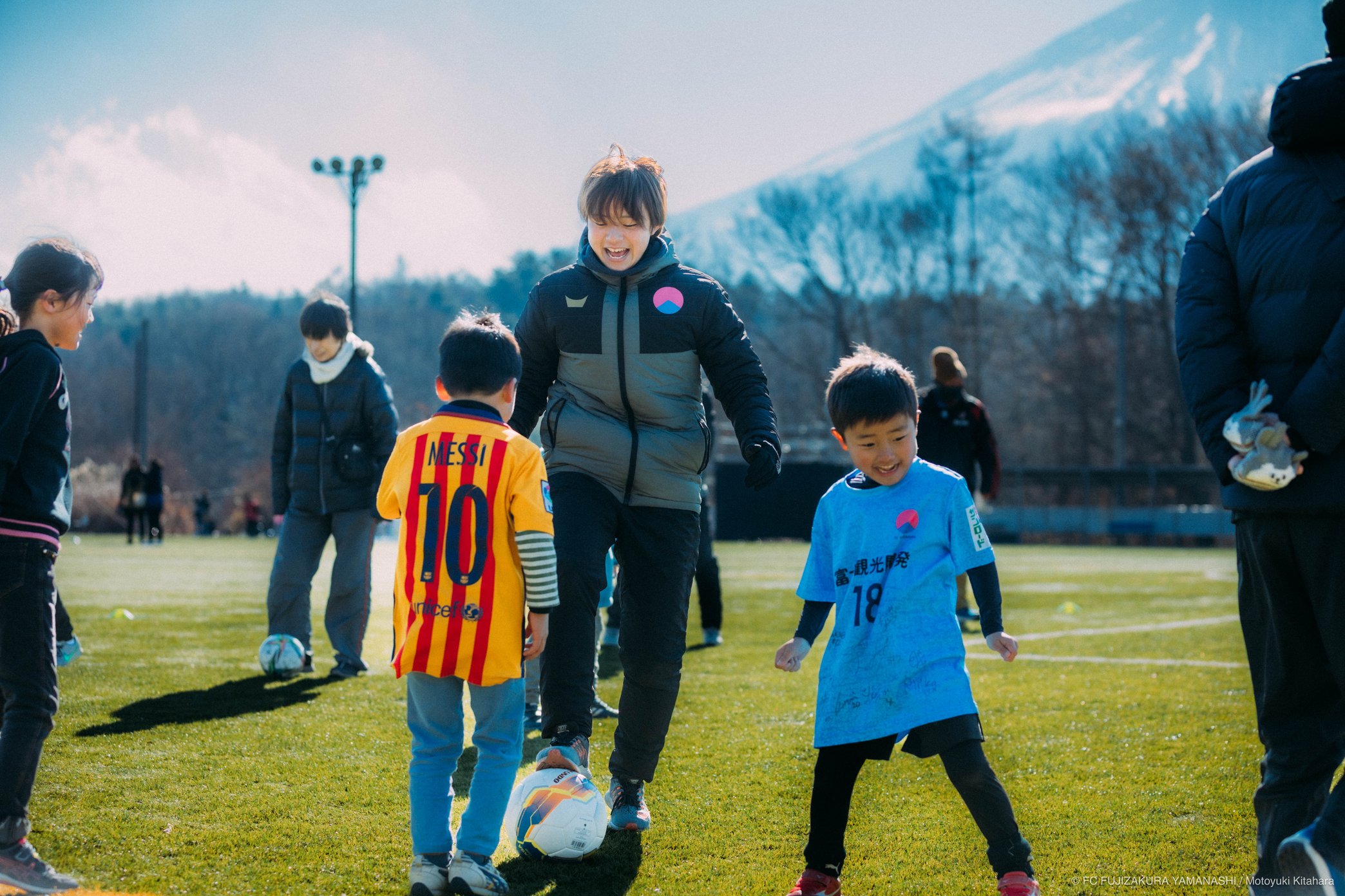 ①ファン感（サッカー教室）