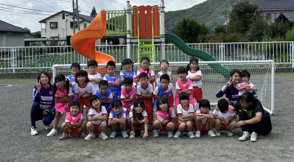 【FCふじざくら山梨と遊ぼう】鳴沢保育所様へご訪問（2024年9月13日）