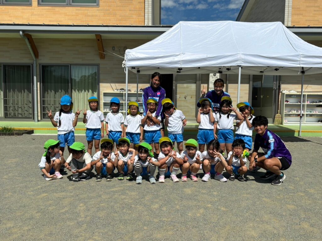 【FCふじざくら山梨と遊ぼう】韮崎市立たんぽぽ保育園様へご訪問（2024年9月18日）