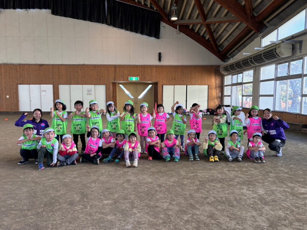 【FCふじざくら山梨と遊ぼう】勝山保育所様へご訪問（2024年11月7日）